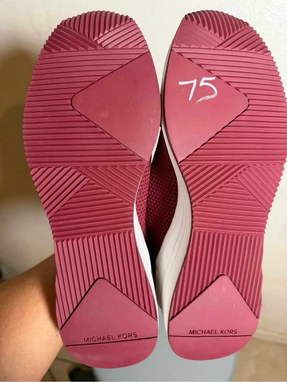 Michael Kors Women's Slip-On High-Top Sneakers in Wine